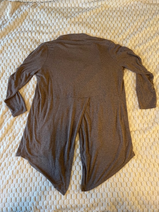 Two Lightweight Open-Front Cardigans - Brown & Teal Size XL - Picture 4 of 4